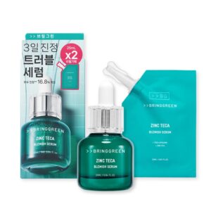 BRINGGREEN Zinc Teca Trouble Serum 25mL+25mL Refill Double Set
