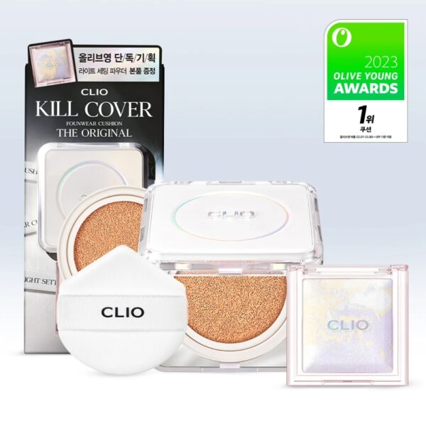 CLIO KILL COVER FOUNWEAR CUSHION THE ORIGINAL Set [#3 Colors] (+Light Setting Powder) - Image 2