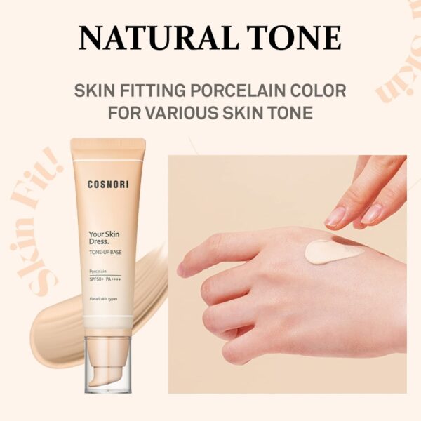 COSNORI Your Skin Dress Tone-Up Base 50ml+20ml Set - Image 7