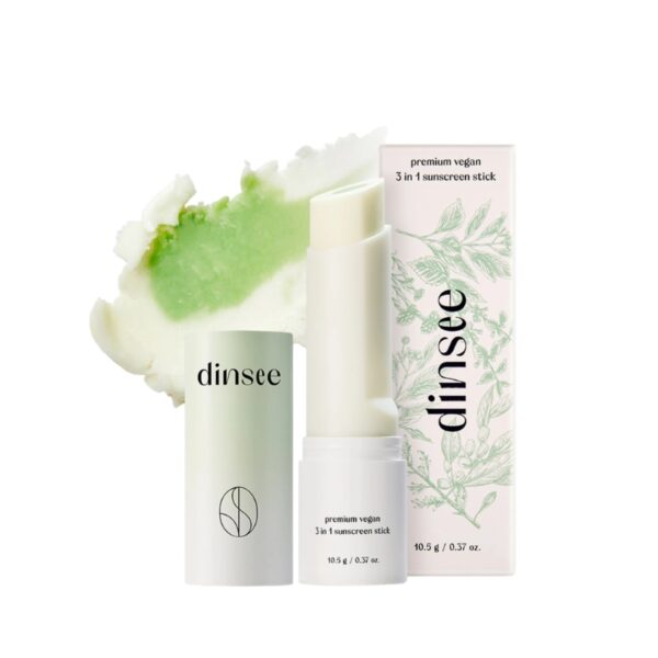 Dinsee Premium Vegan 3 in 1 Sunscreen Stick SPF50+ PA++++ (+bellygom keyring)