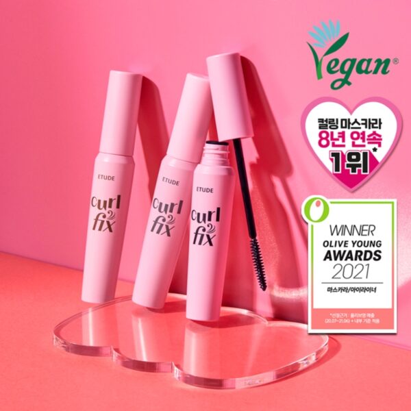 ETUDE Curl Fix Mascara Special Set #04 Volume Mascara (+Keyring Mascara) - Image 2