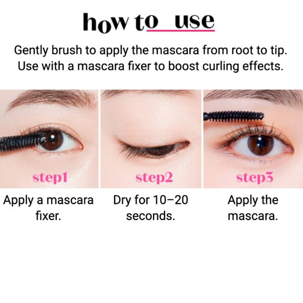 ETUDE Curl Fix Mascara Special Set #04 Volume Mascara (+Keyring Mascara) - Image 5