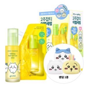 goodal Green Tangerine Vita-C Dark Spot Care Serum 100ml Set (+chiikawa Pouch)