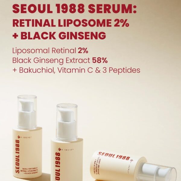 KSECRET SEOUL 1988 Serum Retinal Liposome 2% + Black Ginseng - Image 2