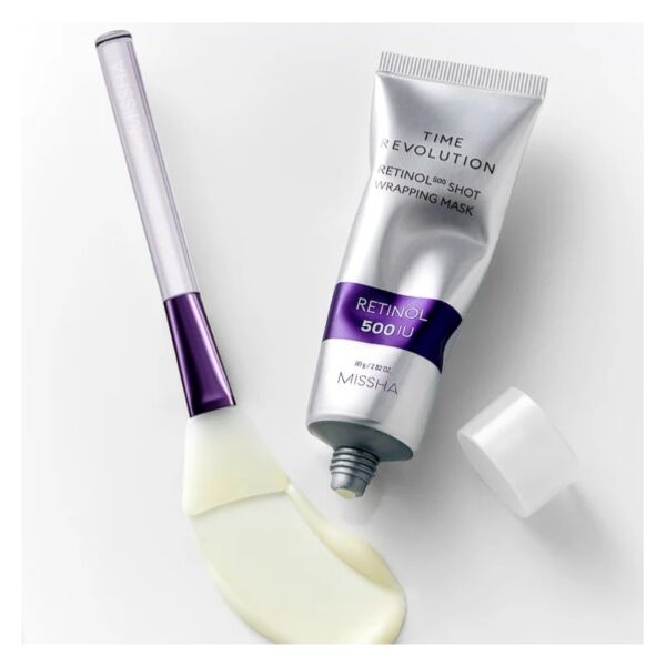 MISSHA Time Revolution Retinol 500IU Shot Wrapping Mask 80g - Image 2