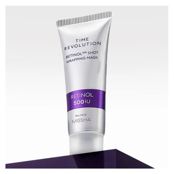 MISSHA Time Revolution Retinol 500IU Shot Wrapping Mask 80g - Image 6