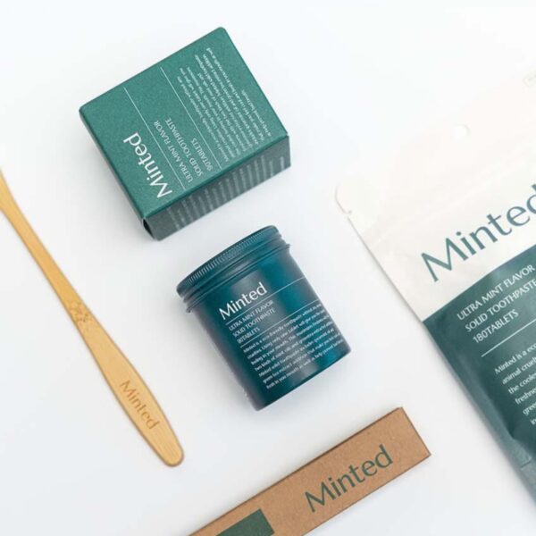 Minted Ultra Mint Flavor Solid Toothpaste 90 Tablets - Image 2