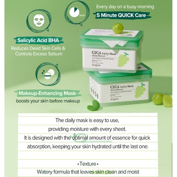 SKINFOOD Shine Muscat Daily Mask [30 Masks] - Image 4