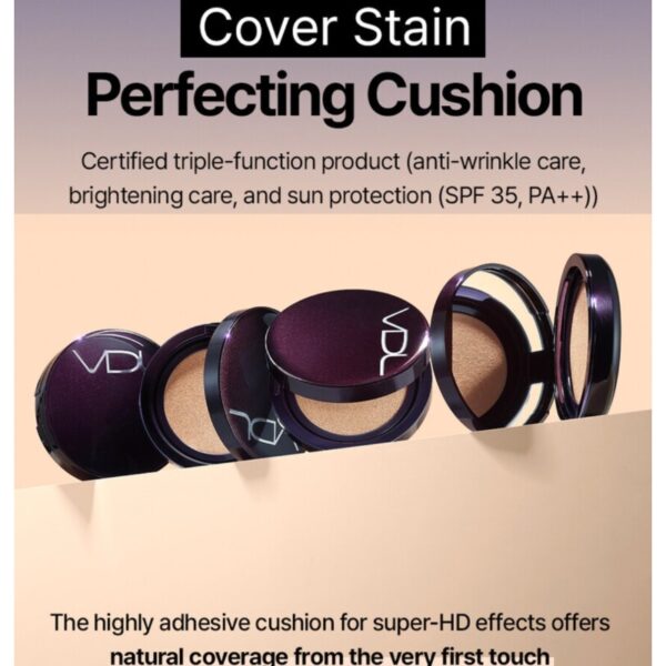 VDL Cover Stain Perfecting Cushion Set [#2 Colors] (+Refill) - Image 3