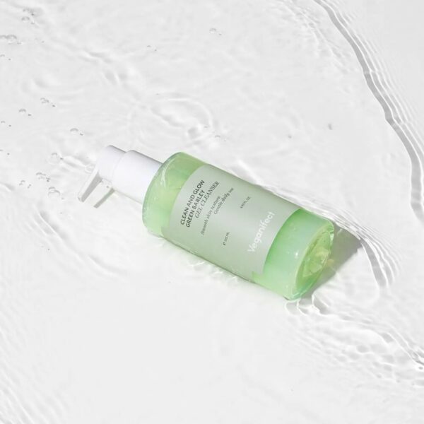 Veganifect. Clean & Glow Green Barley LHA Gel Cleanser 205mL Special Set (+Toner Pad 4p+keyring) - Image 3