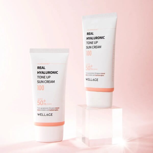 WELLAGE Hyaluronic Tone up Sun Cream SPF50+ PA++++ - Image 2