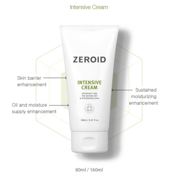 Zeroid Intensive Cream 80ml (+Soothing Cream 25ml + Hydrating Ampoule 7ml) - Image 5