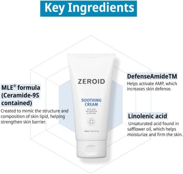 Zeroid Soothing Cream 80ml - Image 4