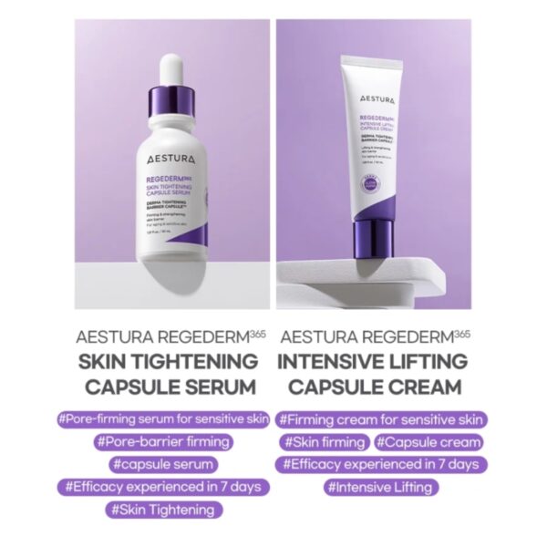AESTURA Regederm 365 Intensive Lifting Capsule Cream 50ml (+Eye cream) - Image 6