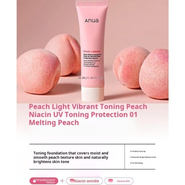 Anua Peach + Niacin Tone up Protection SPF50+ PA++++ - Image 2