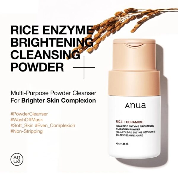 Anua Rice Enzyme Brightening Cleansing Powder - Image 3