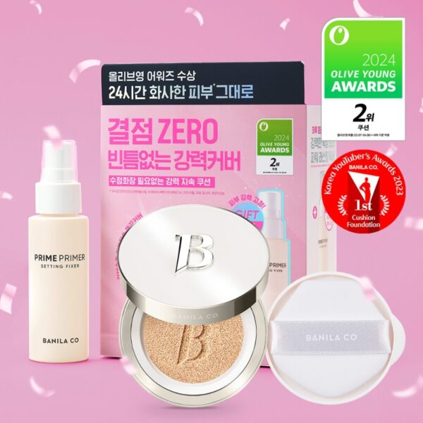 BANILA CO Covericious Ultimate White Cushion Set [#3 Colors] (+Refill +Setting Fixer)