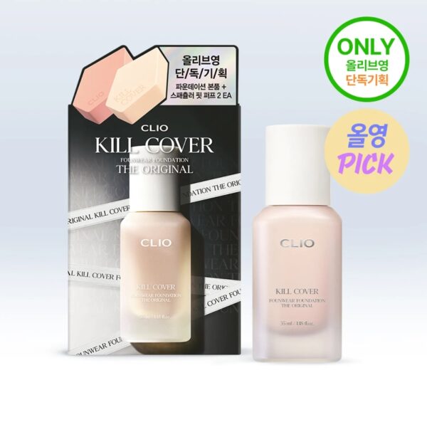 NEW❤️ CLIO Kill Cover Founwear Foundation The Original [#3 Colors] (+2 Spatula Puffs) - Image 9
