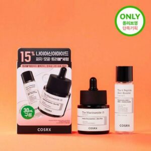 COSRX The Niacinamide 15 Serum 20ml Set (+Peptide Skin Booster Serum 30ml)