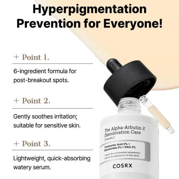 COSRX The Alpha-Arbutin 2 Discoloration Care Serum - Image 3