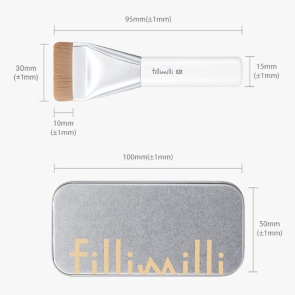 Fillimilli mini Spatula Brush 828 (+Ribbon Puff) - Image 6