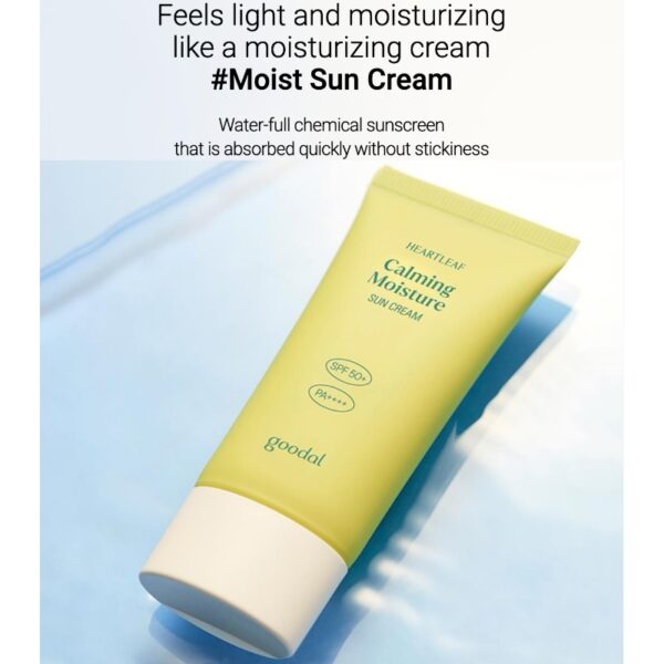 goodal Heartleaf Calming Moisture Sun Cream 50mL 1+1 Special Set - Image 4
