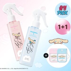 TANNING CINNAMOROLL x growus Damage Therapy No Wash Treatment EX + Refill Set #Pure Soap (+Spray Bottle)