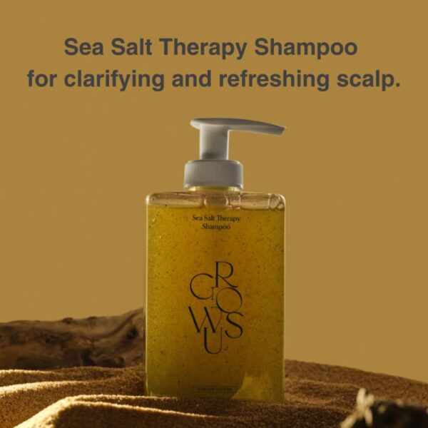 growus Sea Salt Therapy Shampoo 500g Special Set (+Shampoo 21g) - Image 3