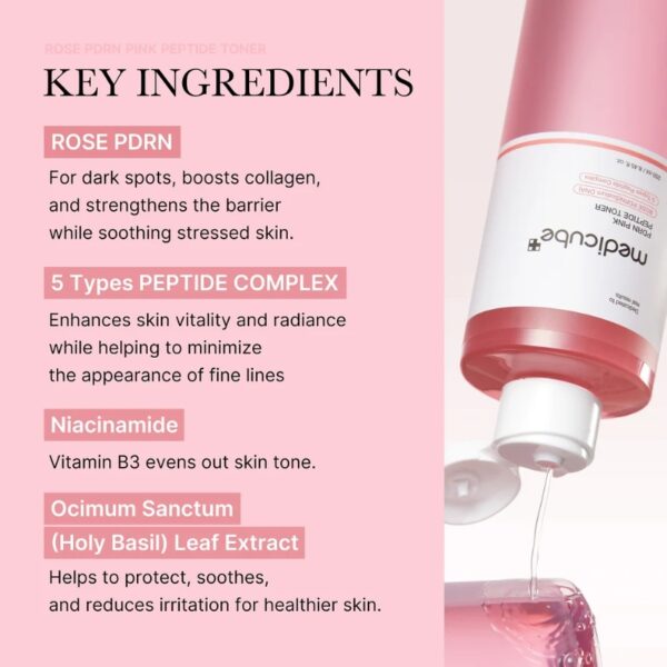 Medicube PDRN Pink Cica Soothing Toner 50ml - Image 3