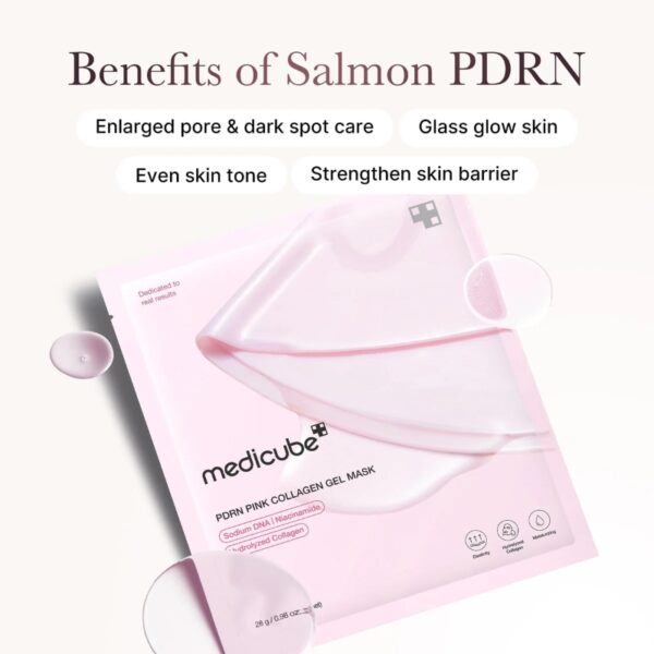 medicube PDRN Pink Collagen Gel Mask [#4 masks] - Image 6