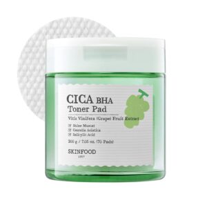 SKINFOOD Shine Muscat Cica BHA Toner 70Pads