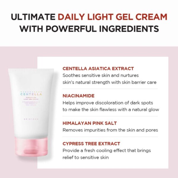 Skin1004 Madagascar Centella Poremizing Light Gel Cream 75ml - Image 4