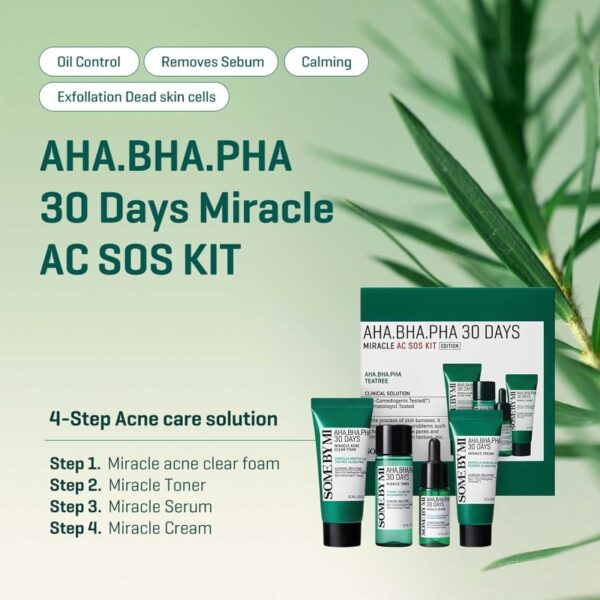 SOME BY MI NEW💖 AHA, BHA, PHA 30 Days Miracle AC SOS Kit - Image 2