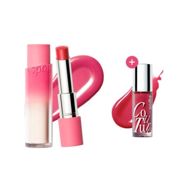 Espoir Nowear Lipstick Balming Glow #06 New Rose (+ Couture Lip Tint Glaze Mini)