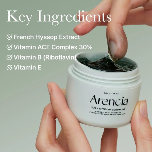 Arencia Holy Hyssop Serum 30 Set (+Spatula Pack Brush) - Image 2