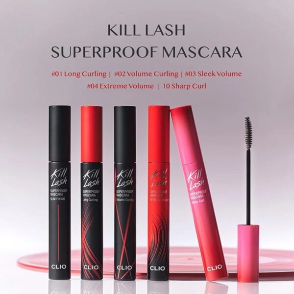 Clio Kill Lash Superproof Mascara 1+1 Special Set [#10 Sharp Curl] - Image 2