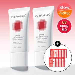 Cell Fusion C Laser UV Sunscreen 1+1 Twin Pack Set (+kit)