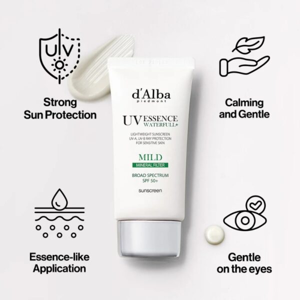 d'Alba UV Essence Waterfull Mild Sun Cream SPF 50+ PA++++ - Image 2