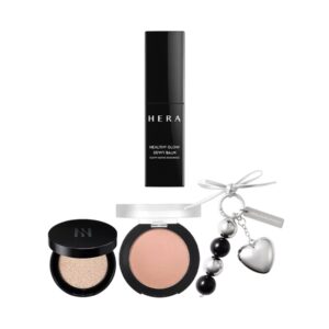 NEW💖 HERA Healthy Glow Dewy Balm (+Black Cushion Mini + Powder Matte Eyeshadow + Keyring)