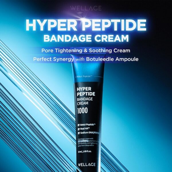 Wellage Hyper Peptide Bandage Cream 50ml (+Ampoule 10ml, Cream 10ml) - Image 2