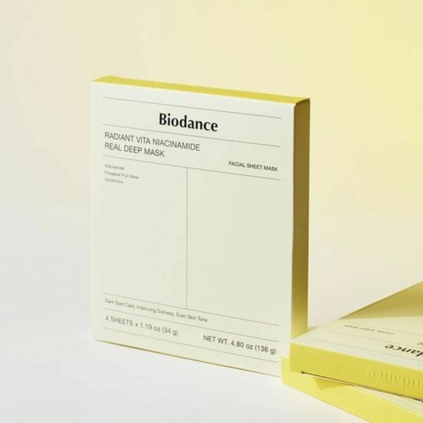 BIODANCE Radiant Vita Niacinamide Real Deep Mask [#4 Masks] (+Toner 2 pads)