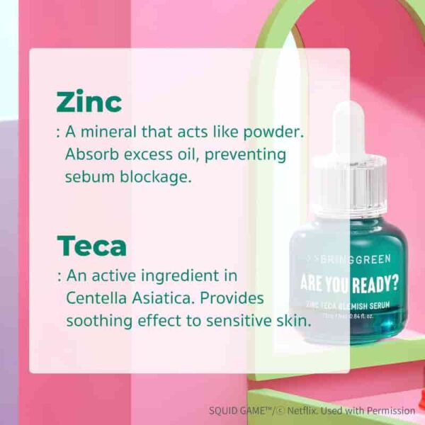 BRINGGREEN Zinc Teca Blemish Serum 25ml Set (+Refill 25ml+A Set of Jackstones) - Image 3