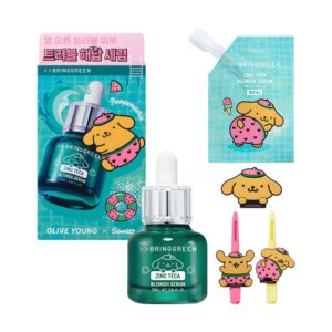 BRINGGREEN Zinc Teca Trouble Serum Set (+Refill 25ml +Hair Pin+Magnet)