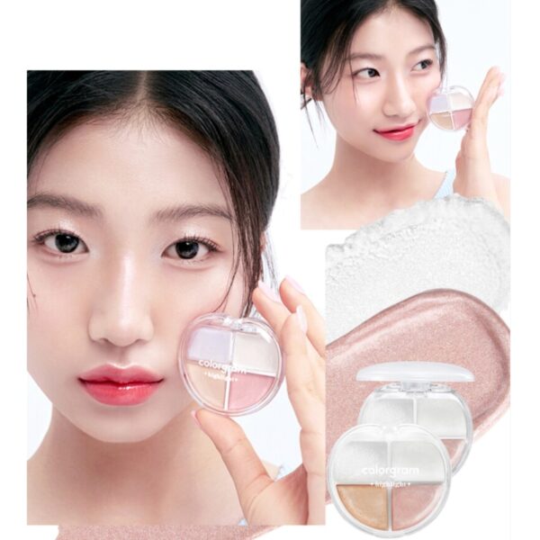 colorgram Tintin Dory Highlighter Palette [#2 Colors] - Image 2
