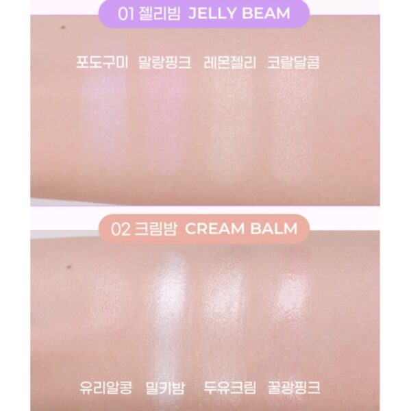 colorgram Tintin Dory Highlighter Palette [#2 Colors] - Image 8