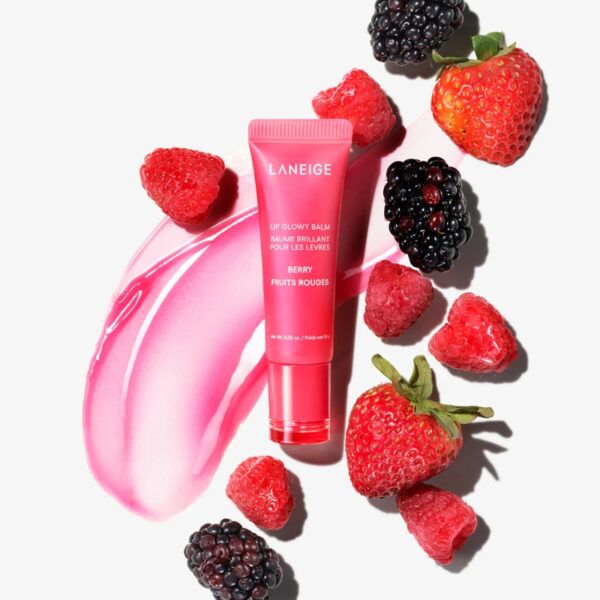 LANEIGE Lip Glowy Balm [#6 Type] (+Pouch Keyring+Berry 3g) - Image 6