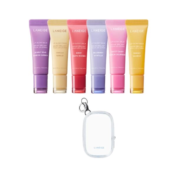 LANEIGE Lip Glowy Balm [#6 Type] (+Pouch Keyring+Berry 3g)