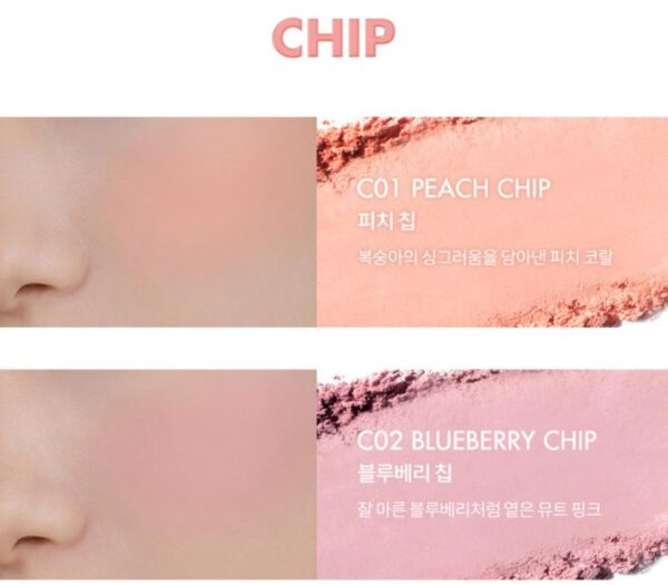 rom&nd Better Than Cheek Set [#C02 Blueberry Chip] (+brush) - Image 6