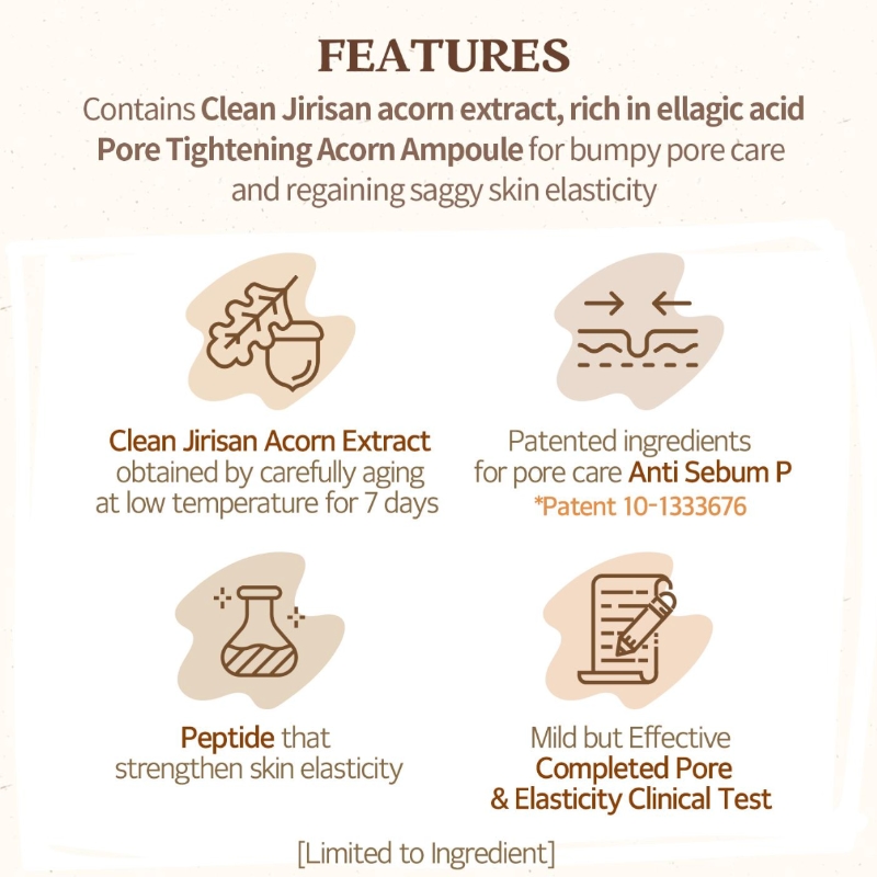 SKINFOOD Acorn Pore Peptide Ampoule 55mL - Image 5