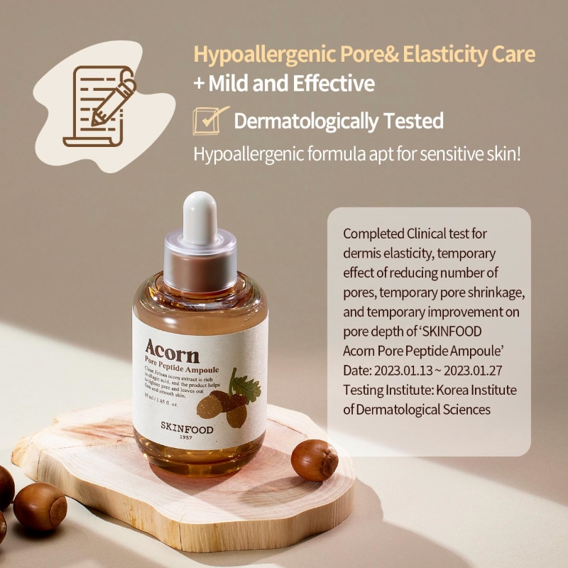 SKINFOOD Acorn Pore Peptide Ampoule 55mL - Image 6